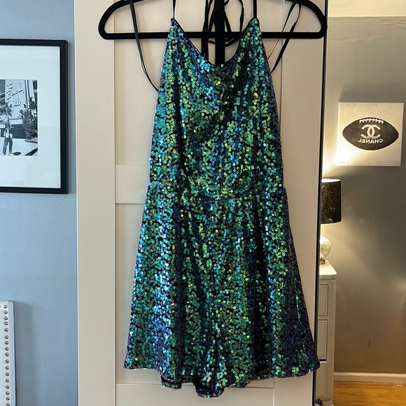 BCBGeneration Pants - BCBGeneration sequin romper